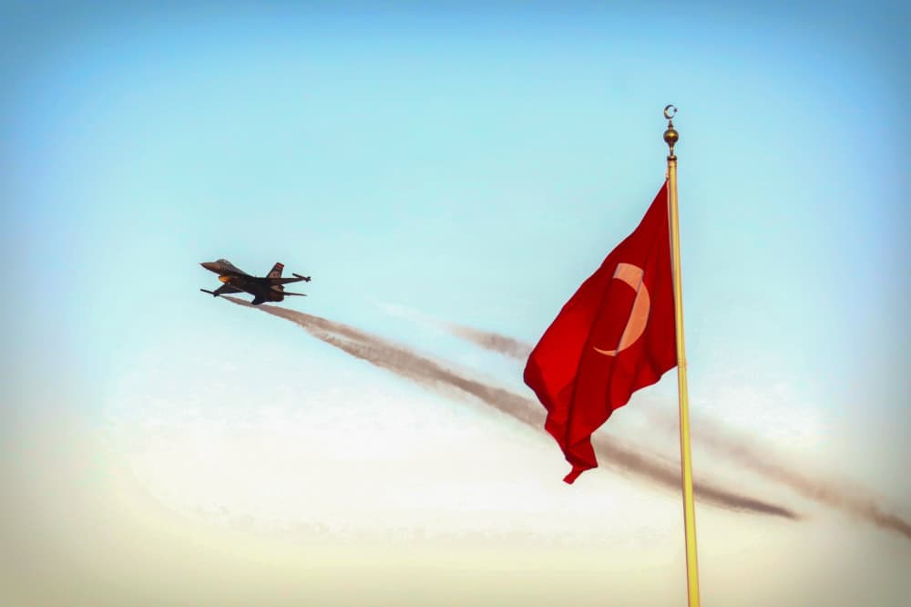 Un F-16 turc en démonstration.