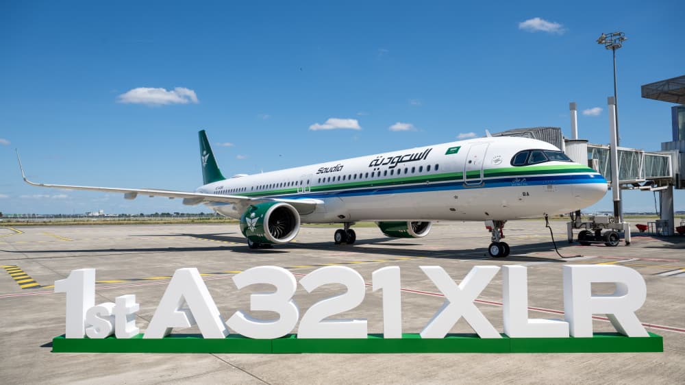 Livraison du premier Airbus A321 XLR à la compagnie Saudia.