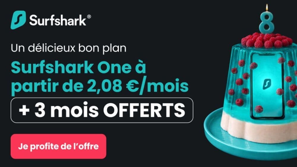 Le pack Surfshark One inclut un VPN, un antivirus et des outils de protection des données personnelles.