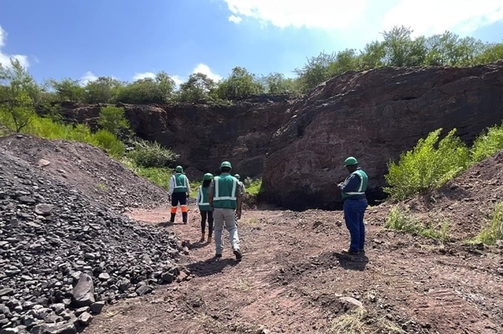 Site du projet K.Hill de Giyani Metals au Botswana.