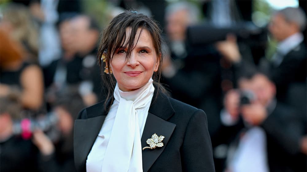 Juliette Binoche sur le tapis rouge du 79e Festival de Cannes.