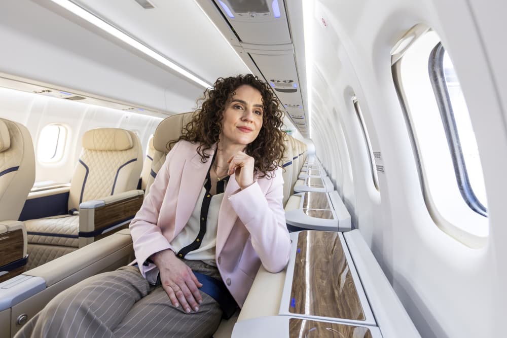 La cabine Highline de l’ATR livré à Berjaya Air offre une classe affaires.