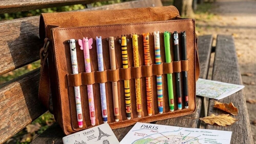 Avec leurs motifs colorés et leur encre effaçable, les stylos Legami sont devenus une référence auprès des amateurs de papeterie.