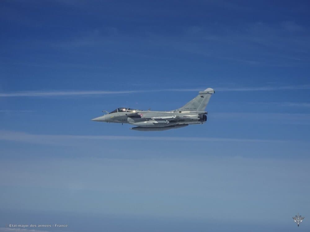 Couverture Un Rafale français a effectué une nouvelle première en abattant un drone, vraisemblablement russe