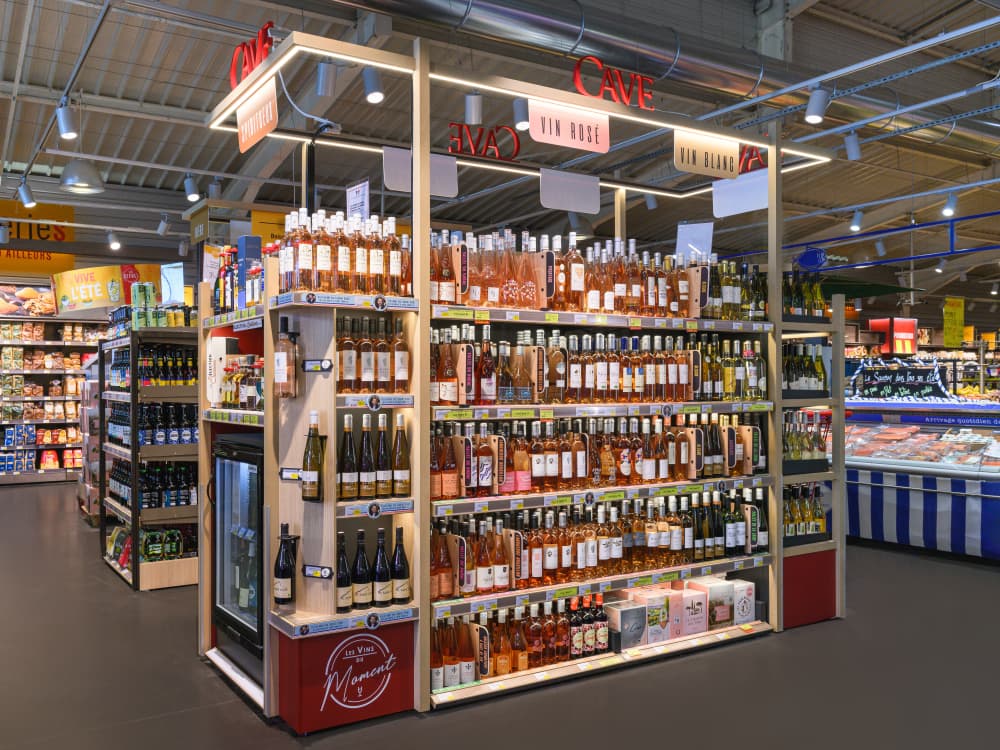 Rayon vins de Grands Frais géré par Euro Ethnic Foods