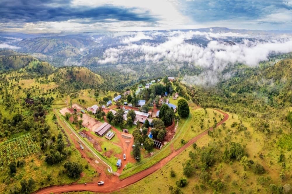 Vue aérienne du site du projet de nickel de Kabanga, en Tanzanie, appelé à devenir l’un des gisements stratégiques du continent.