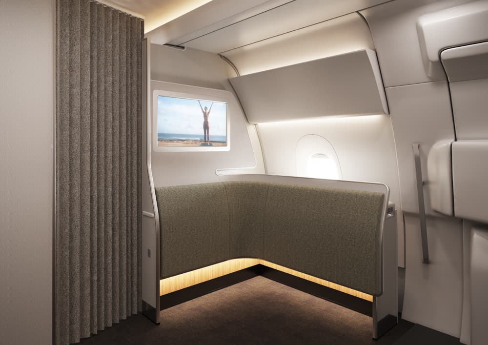 Pour que ses passagers puissent se détendre, Qantas a introduit à bord des "Wellbeing zone" (Zones de bien être) où les passagers pourront aussi faire de l'exercice.