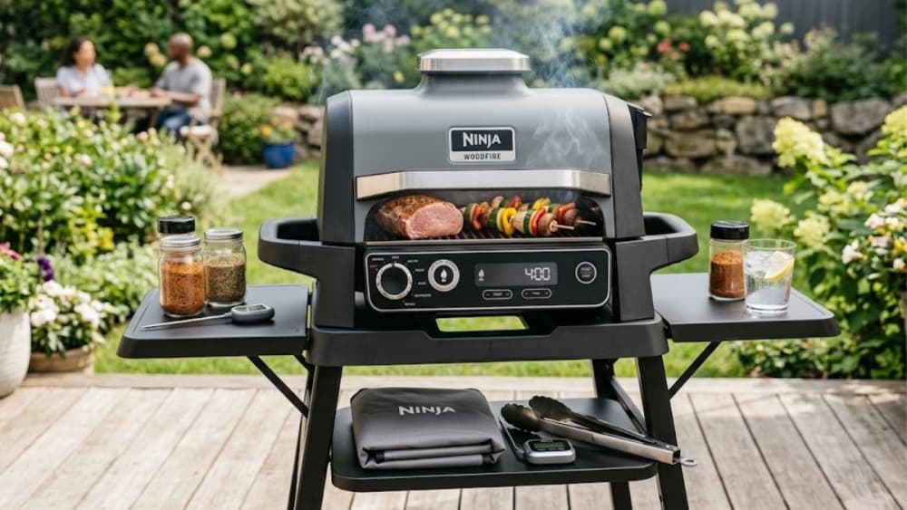 Avec ses 7 modes de cuisson, le Ninja Woodfire s’adapte aussi bien aux grillades rapides qu’aux cuissons lentes et gourmandes.