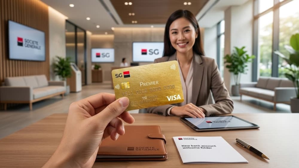 L’offre de bienvenue Société Générale combine prime et réduction sur la première année de compte Sobrio.