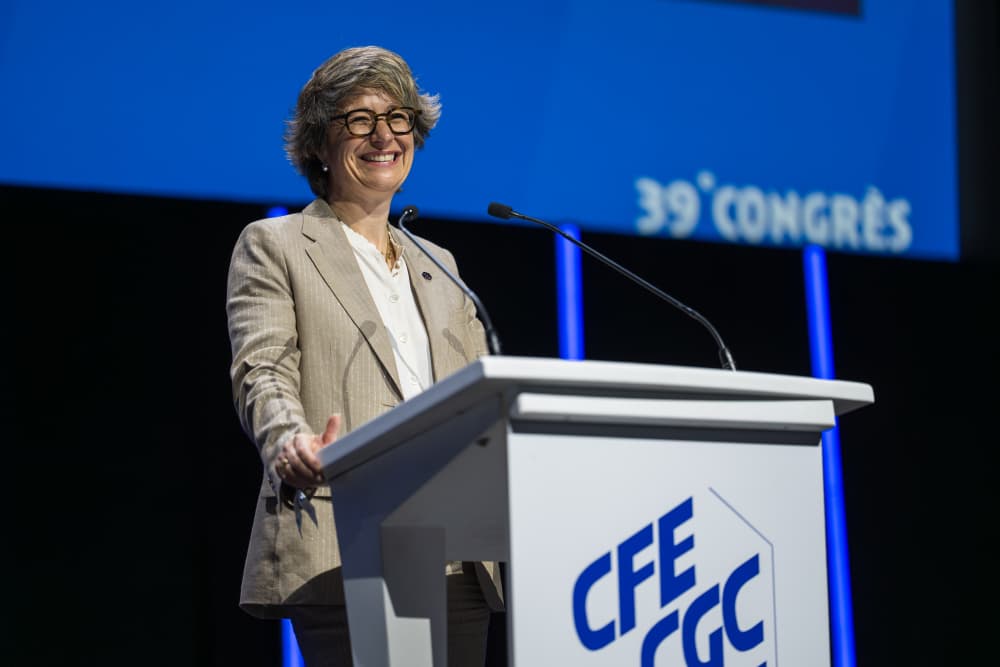 La nouvelle secrétaire générale du syndicat CFE CGC Christelle Thieffine.