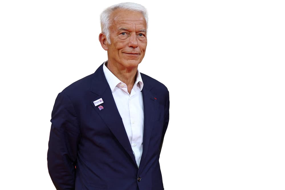 Patrick Martin, dirigeant syndical du MEDEF, lors du forum estival du MEDEF intitulé « La Rencontre des Entrepreneurs de France (LaREF) », à Paris, le 28 août 2025.