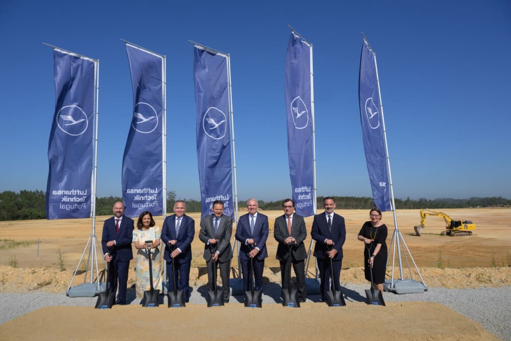 Lancement du chantier de la nouvelle usine de Lufthansa Technik à Santa Maria da Feira.