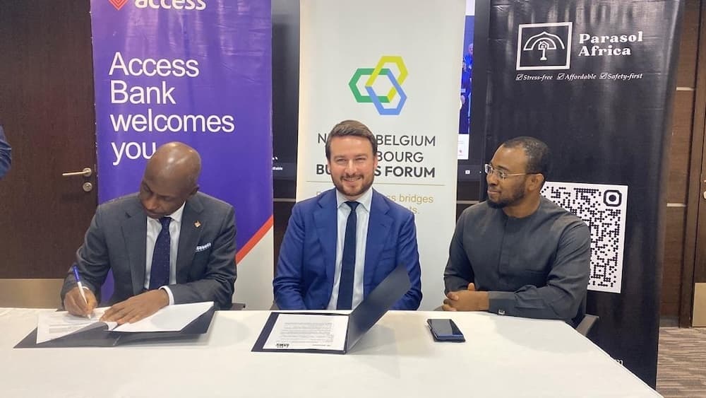 Signature d'un accord de coopération entre la CBL-ACP, chambre de commerce, d’agriculture et d’industrie basée à Bruxelles, et le groupe nigérian Access Bank.