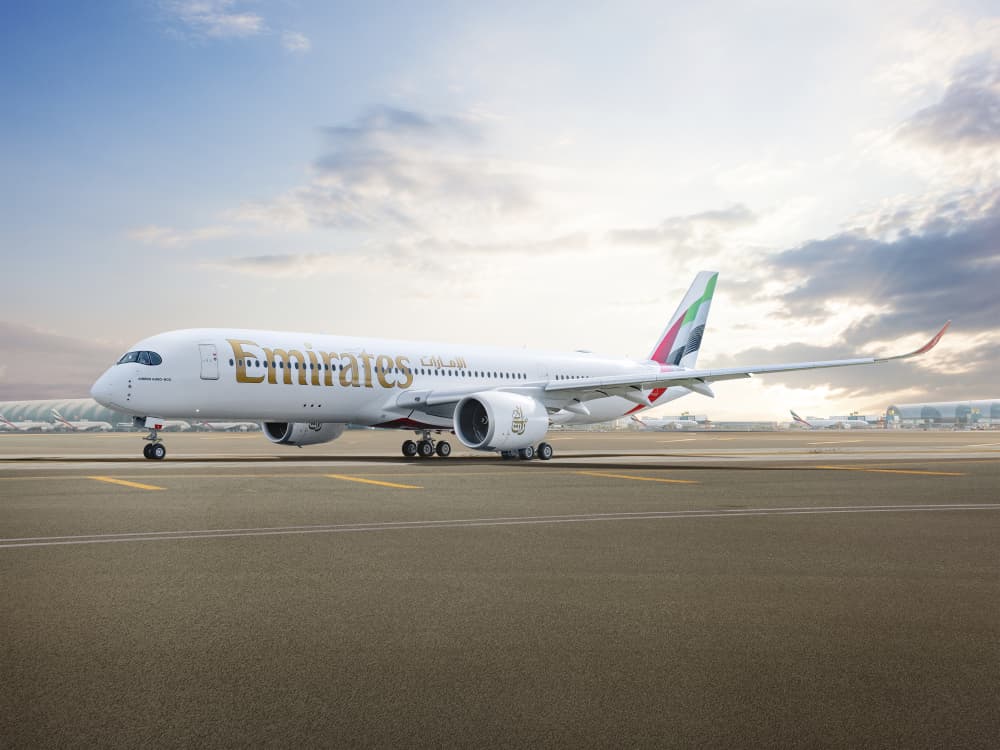 Un Airbus A350 d'Emirates