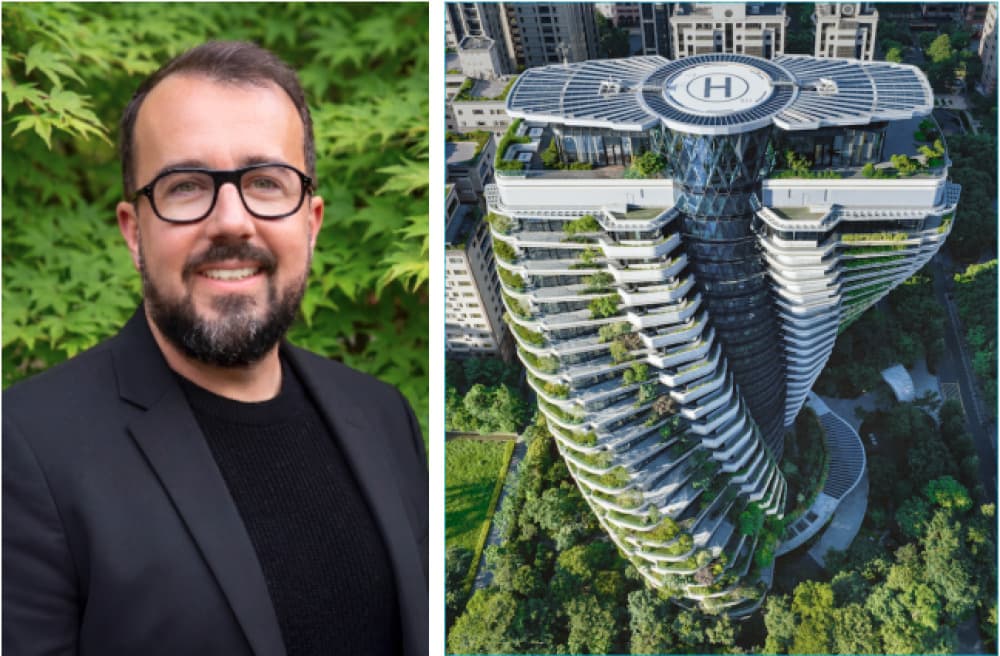 Vincent Callebaut, architecte de l’immeuble Tao Zhu Yin Yuan à Taipei.