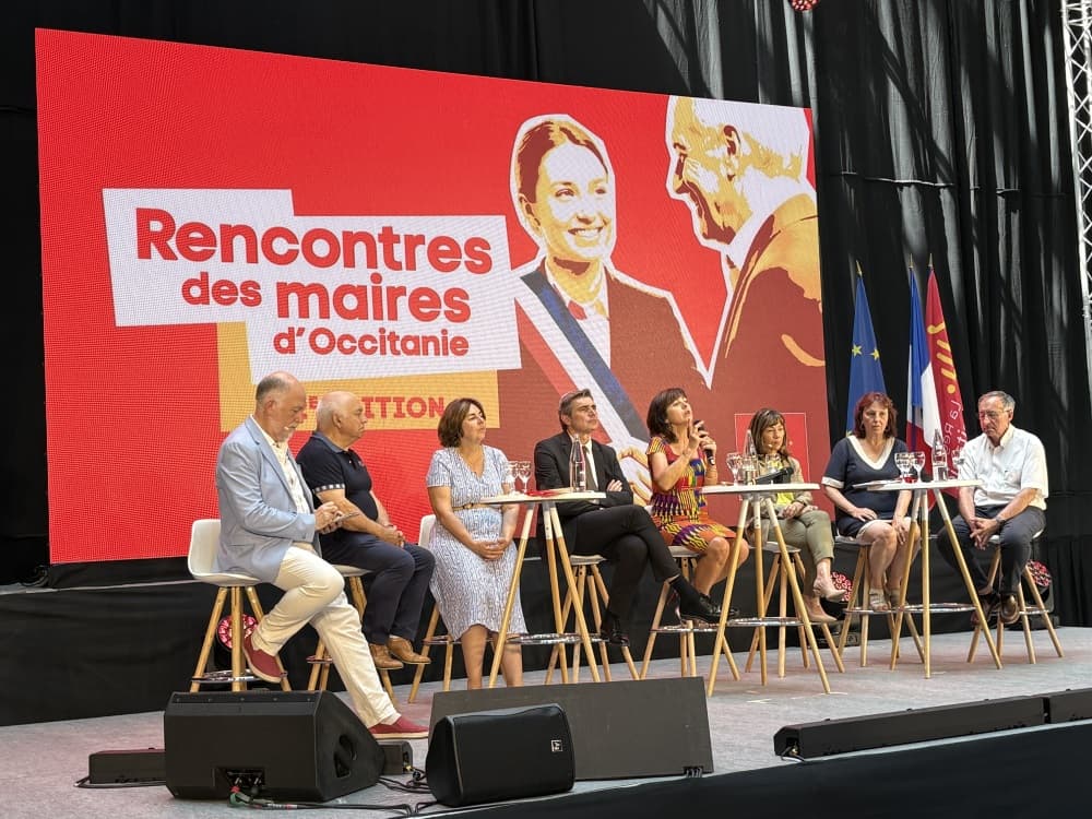 Carole Delga lors de la rencontre des maires d'Occitanie le 10 juillet à Toulouse.