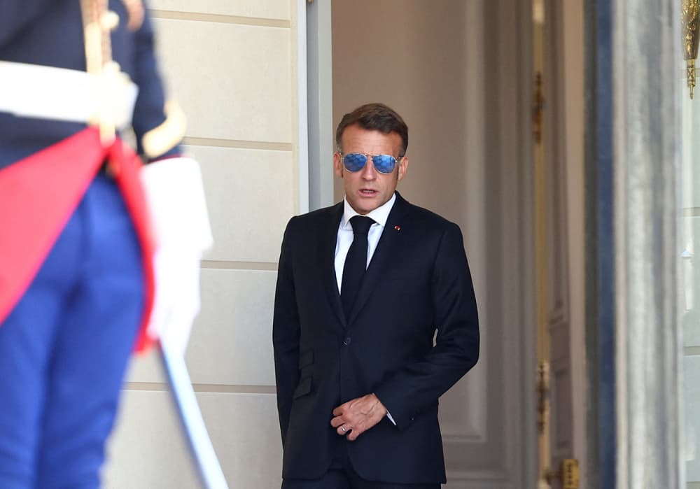 Emmanuel Macron, au palais de l'Élysée, à Paris, le 10 juillet 2026.