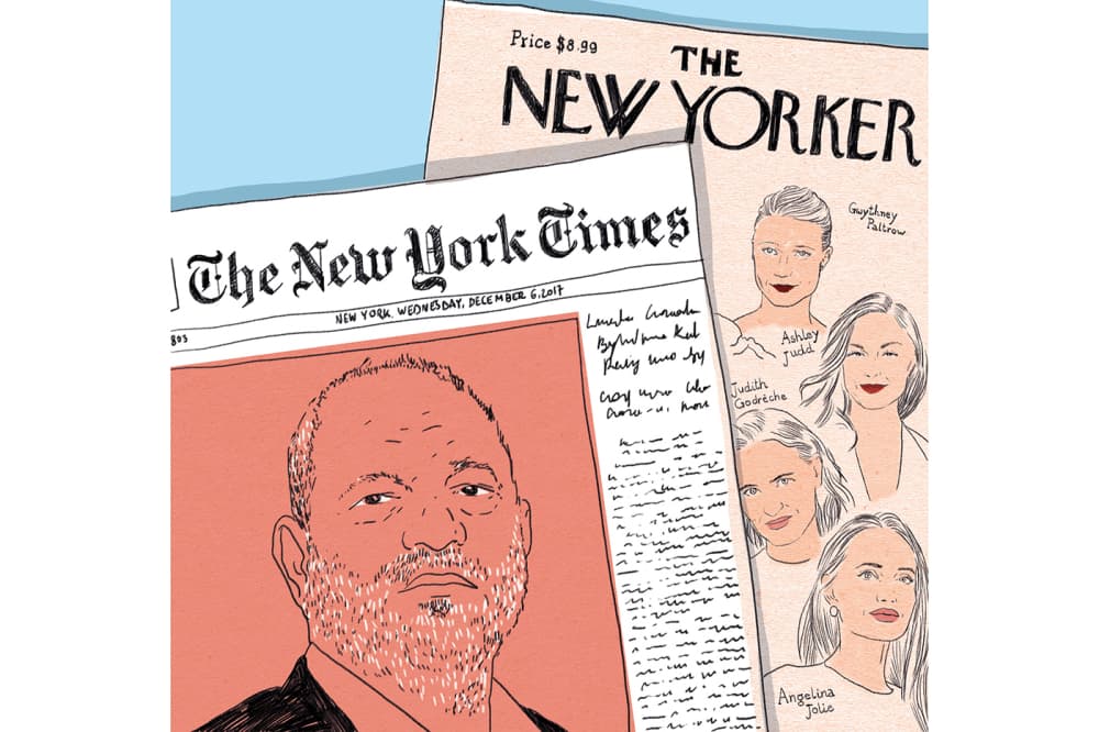 Le télescopage des publications dans deux titres qui font autorité aux États-Unis renforce la crédibilité des accusatrices et accélère la dégringolade d'un Weinstein lâché par tous ceux qui le courtisaient.