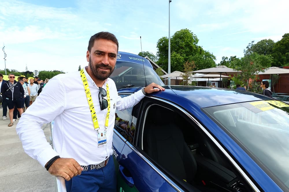 Christophe Riblon, lors du départ du Tour de France 2025, à Lille (Nord), le 5 juillet 2025.