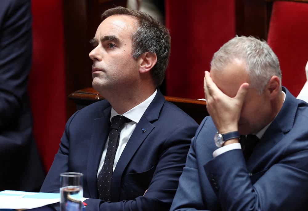 Sébastien Lecornu sur les bancs de l'Assemblée nationale.