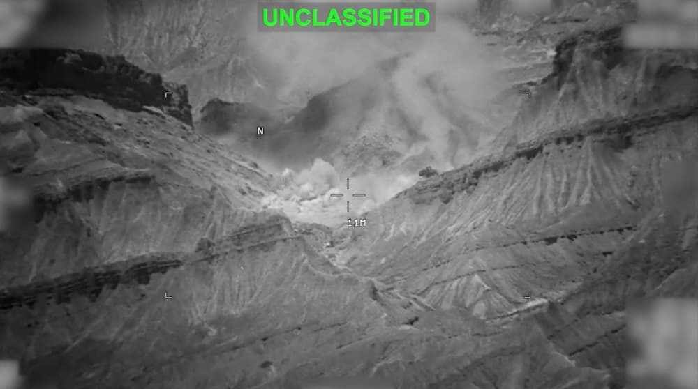 Des explosions sur un site non identifié, lors de frappes menées contre l'Iran, selon le Commandement militaire américain pour le Moyen-Orient (Centcom).