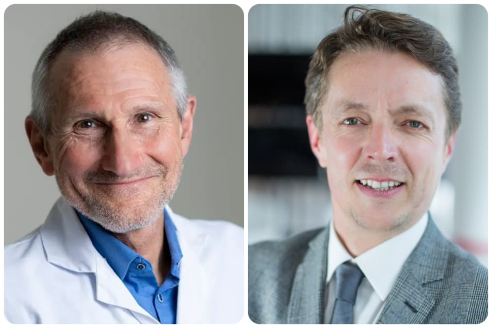 Professeur François Carré, cardiologue et médecin du sport et Julian Jappert, Directeur général du think tank Sport et Citoyenneté