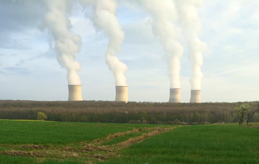 La centrale nucléaire de Cattenom (Moselle), sen service depuis 1986.