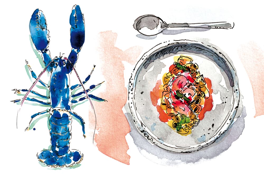 Découvrez la recette idéale de l'été d'Anne Etorre de cette semaine : les pâtes au homard et à la tomate.