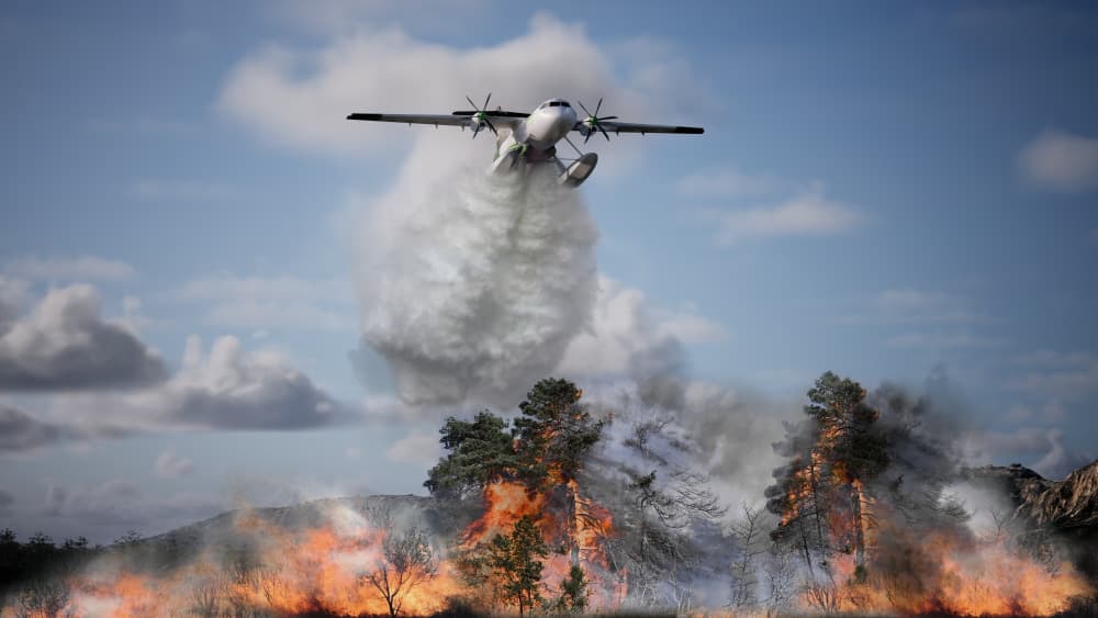 Le FF72 de Positive Aviation vu ici en plein largage, une réalité qui pourrait être envisageable sous peu.