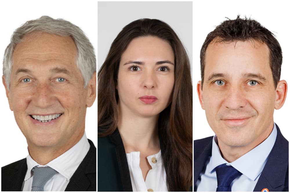 De gauche à droite : Bernard Fialaire, Sophie Briante Guillemont, Raphaël Daubet