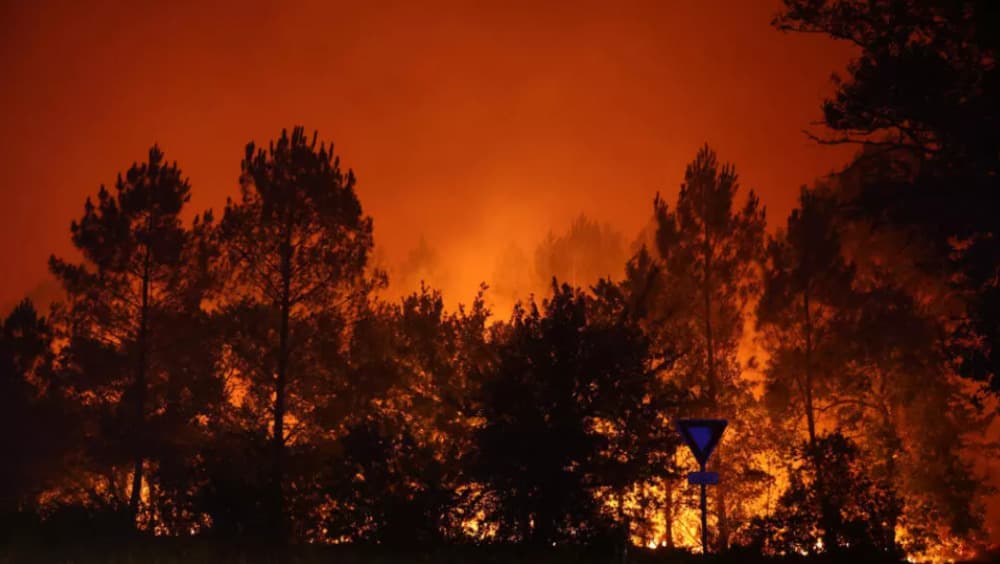 Incendie en Gironde.