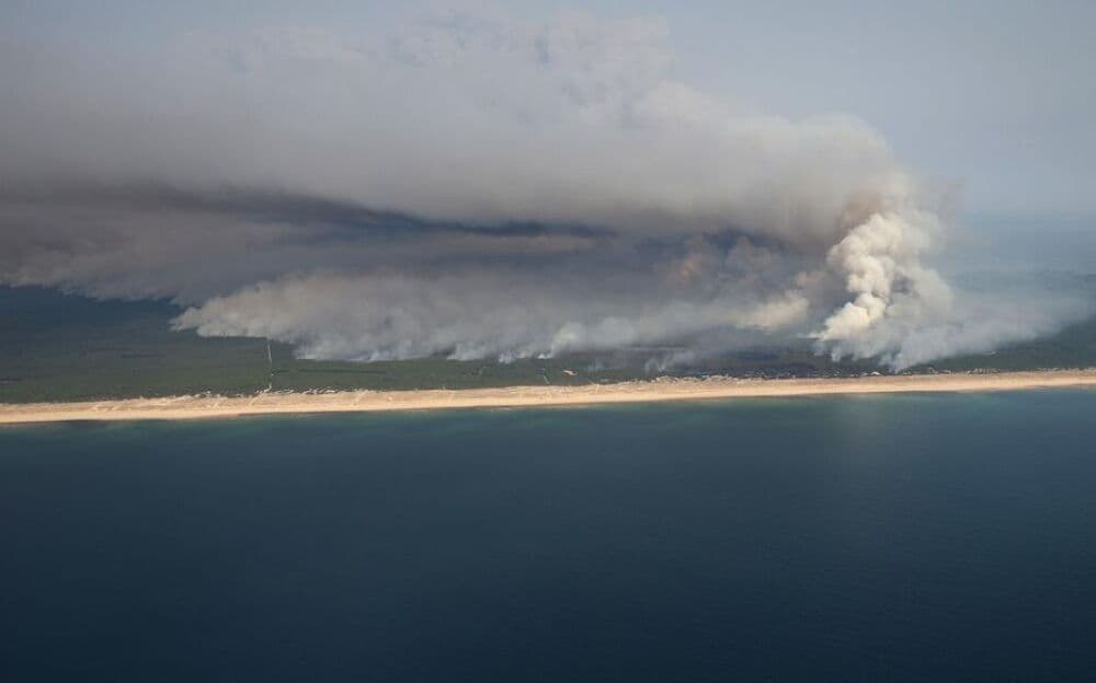 Le feu qui ravage le Sud-Ouest.